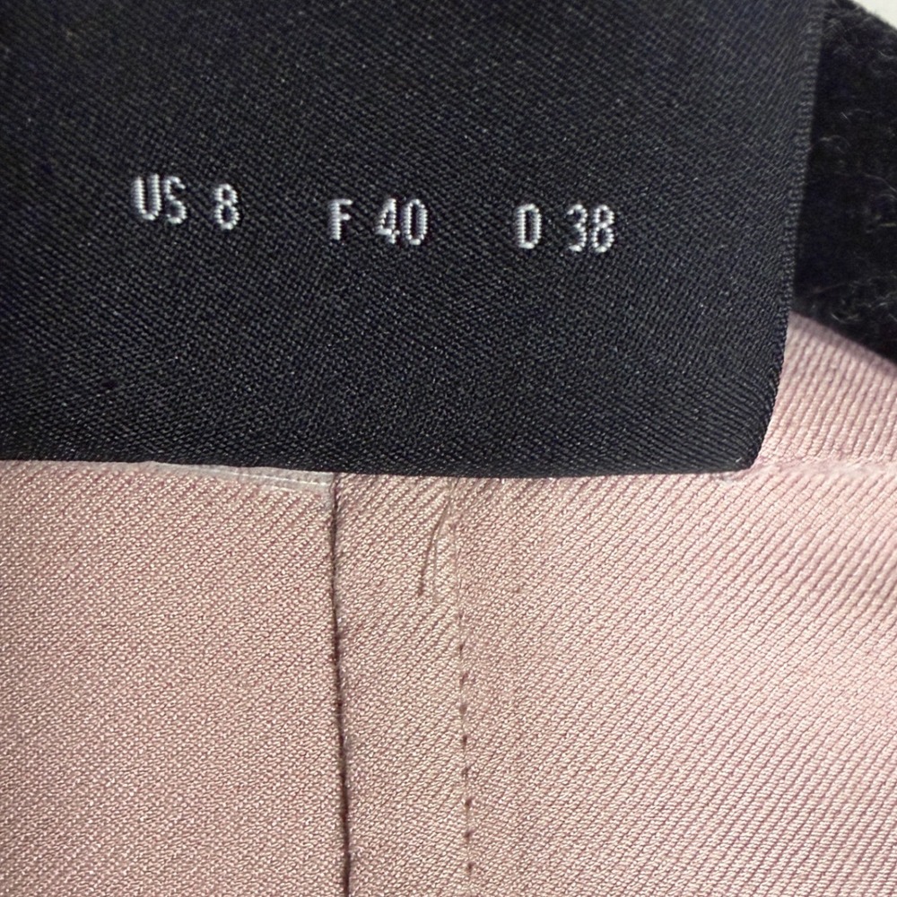 Akris Pink Silk Blend Open Front Blazer Jacket Made in Italy US 8 - Picture 4 of 9